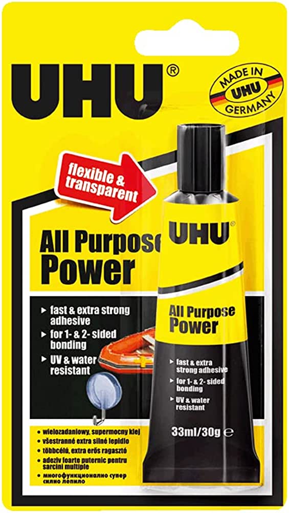 All Purpose Glue Power Transparent 33ml UHU 9000041